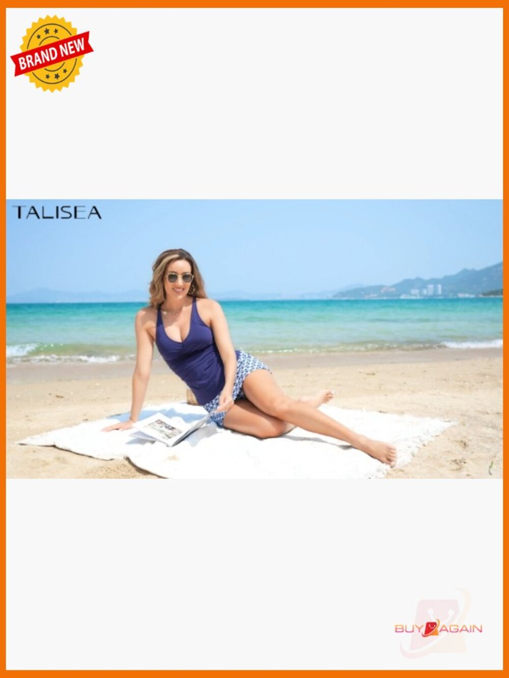 Tankini with Skirt Tummy Control Two Piece Swimwear Ladies Swim Set - Picture 6 of 6